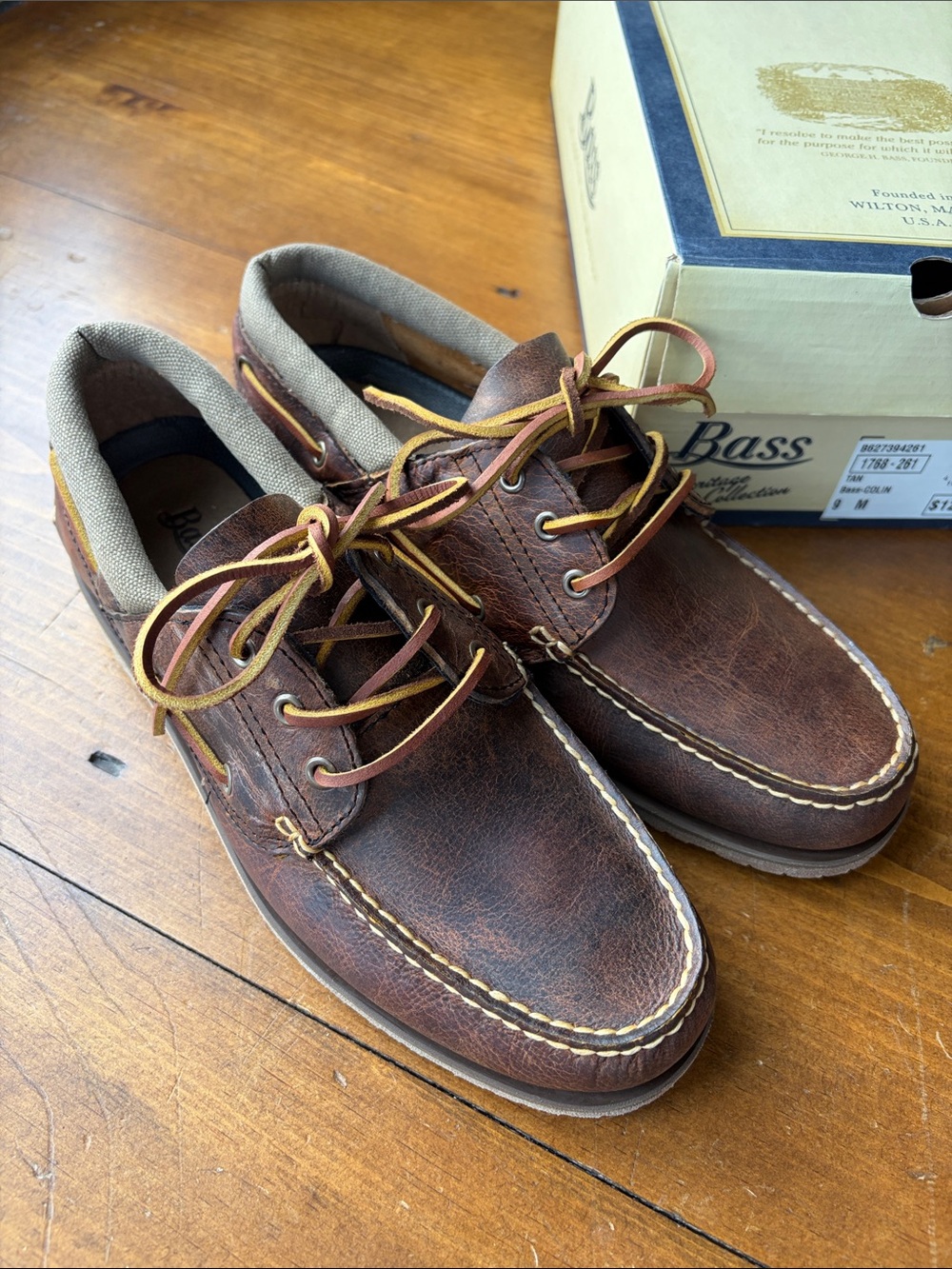 Bass Heritage Collection Colin Leather Shoes Sz 9